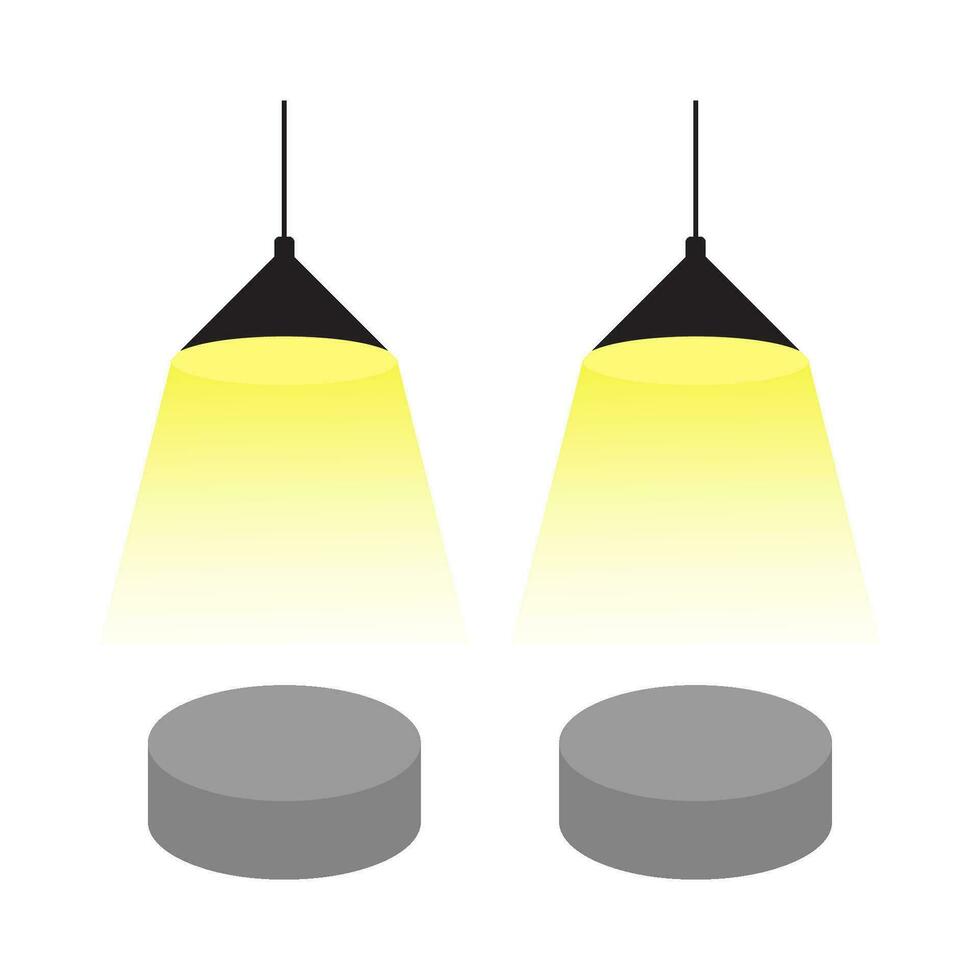 lightning lamp yellow illustration vector