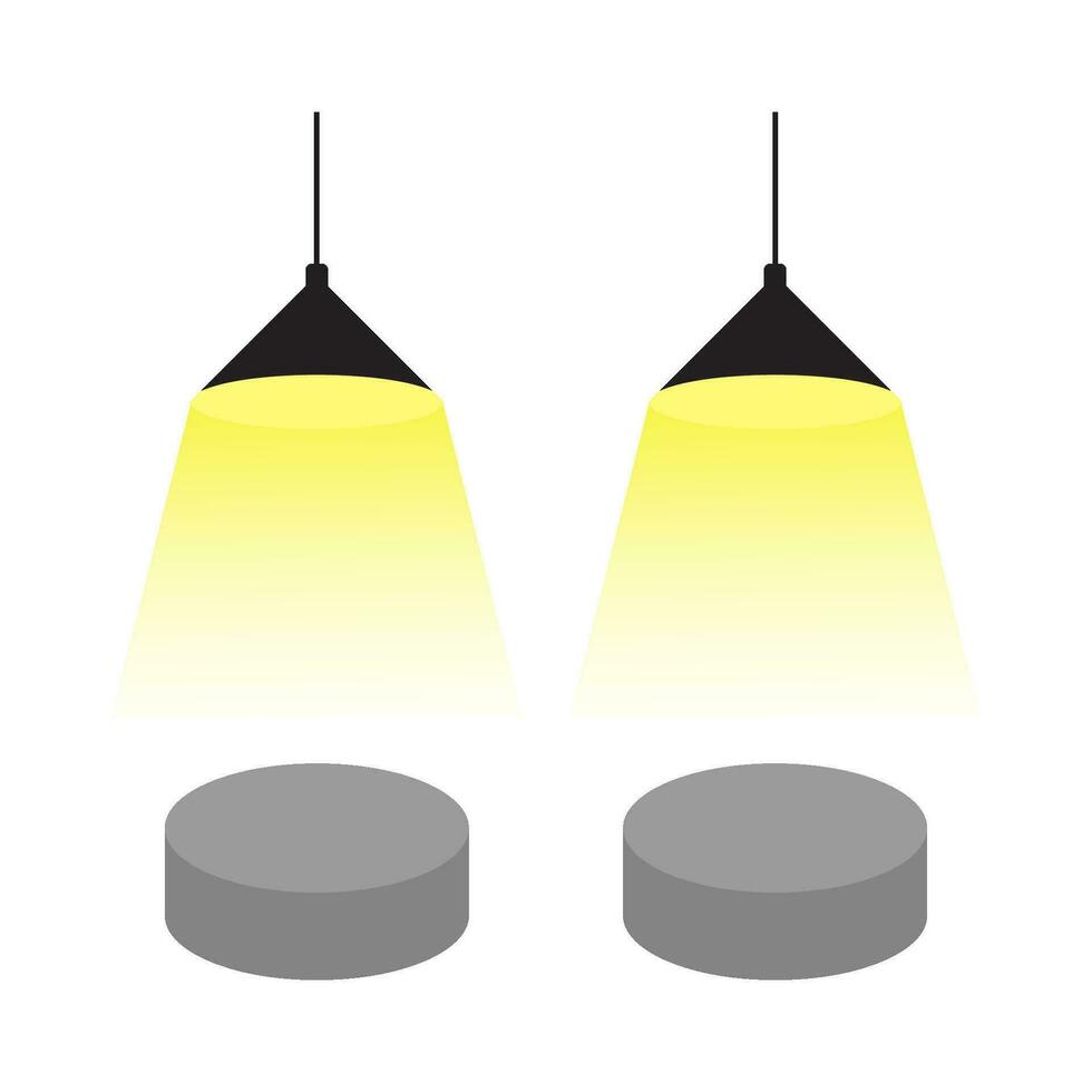 lightning lamp yellow illustration vector