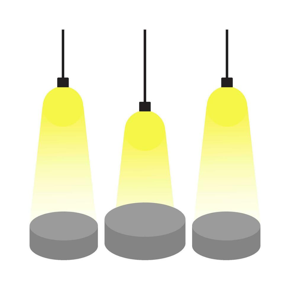 lightning lamp yellow illustration vector
