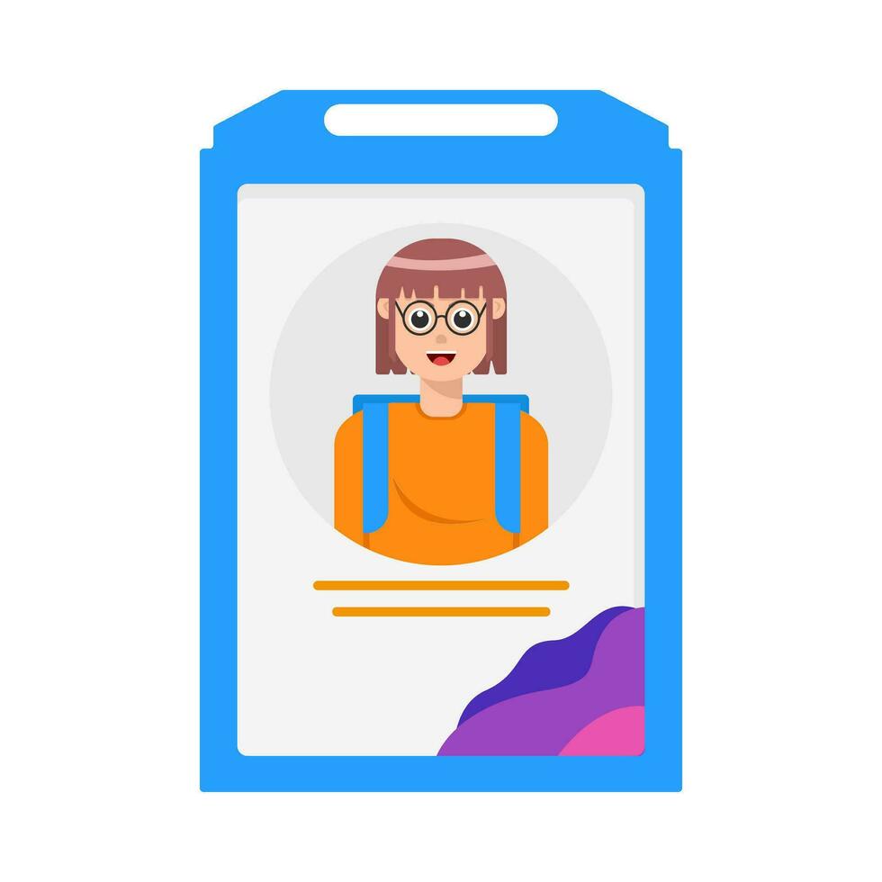 id card illustration vector