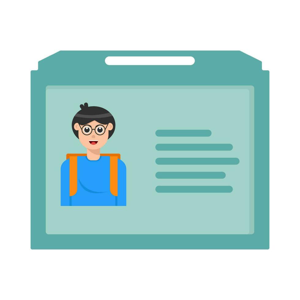 id card illustration vector