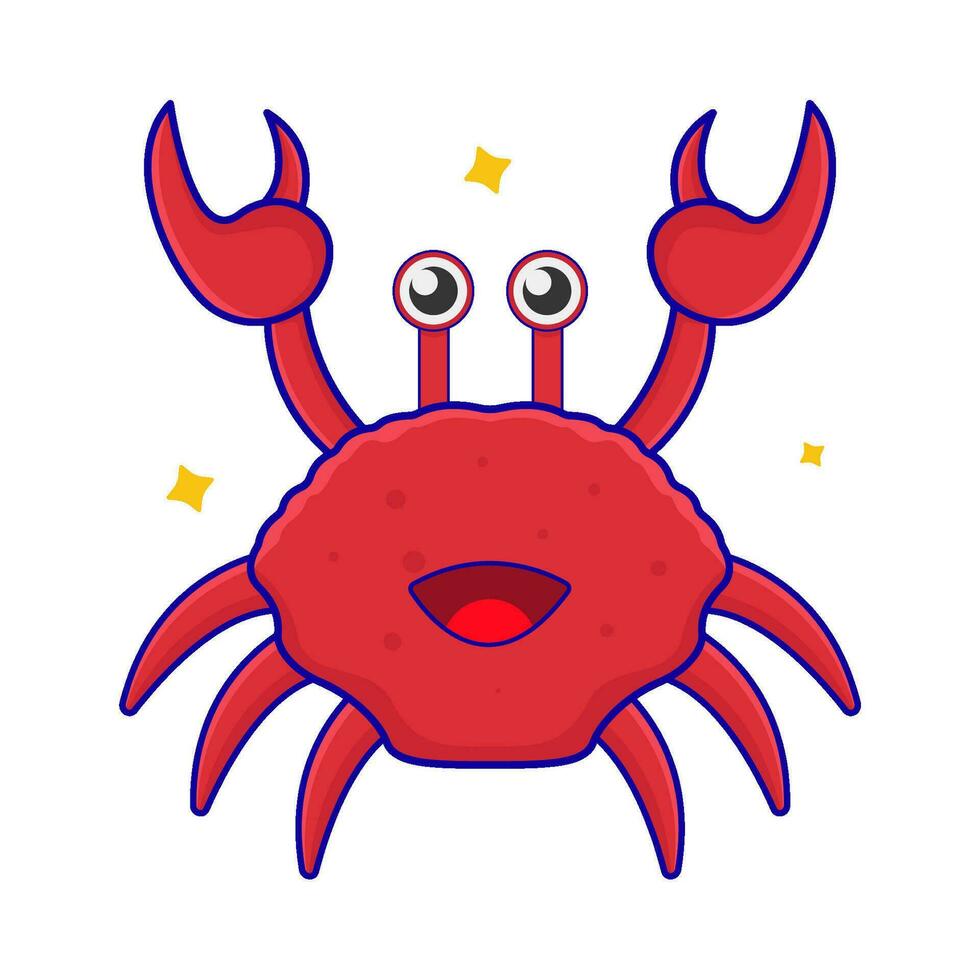 crab animal illustration vector