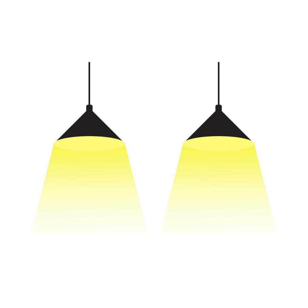 lightning lamp yellow illustration vector