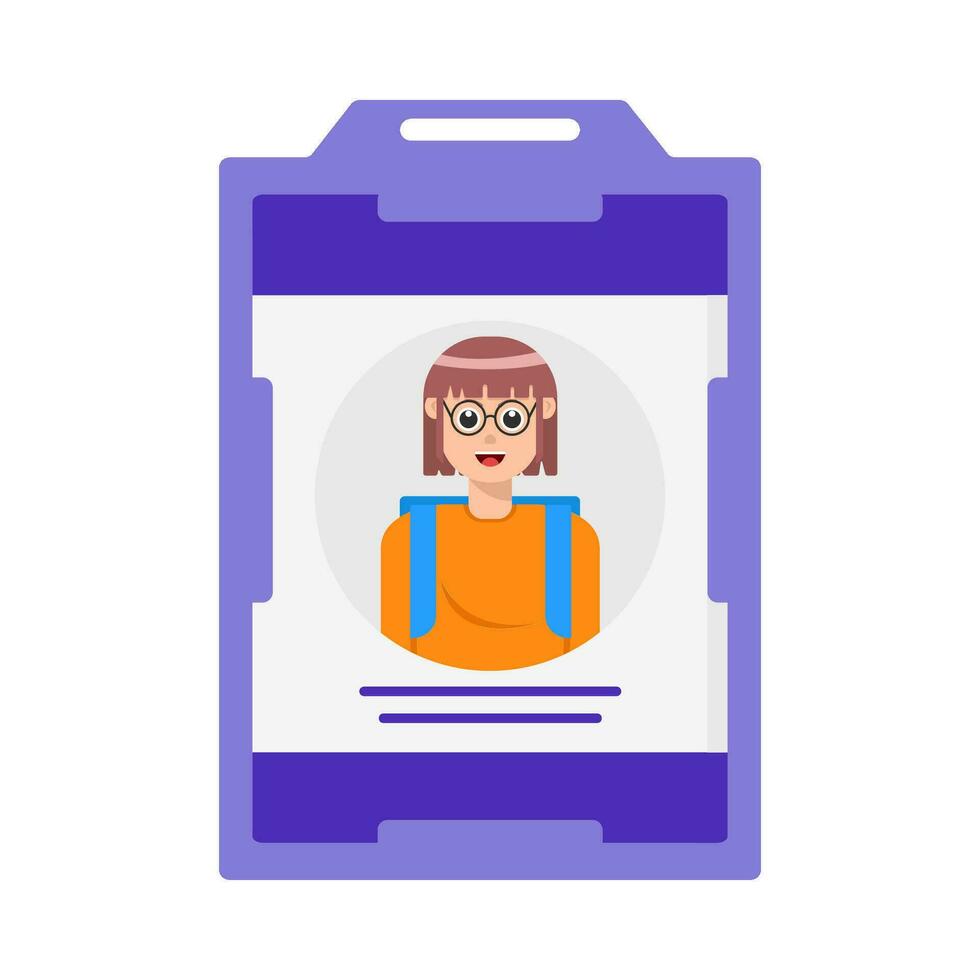 id card illustration vector