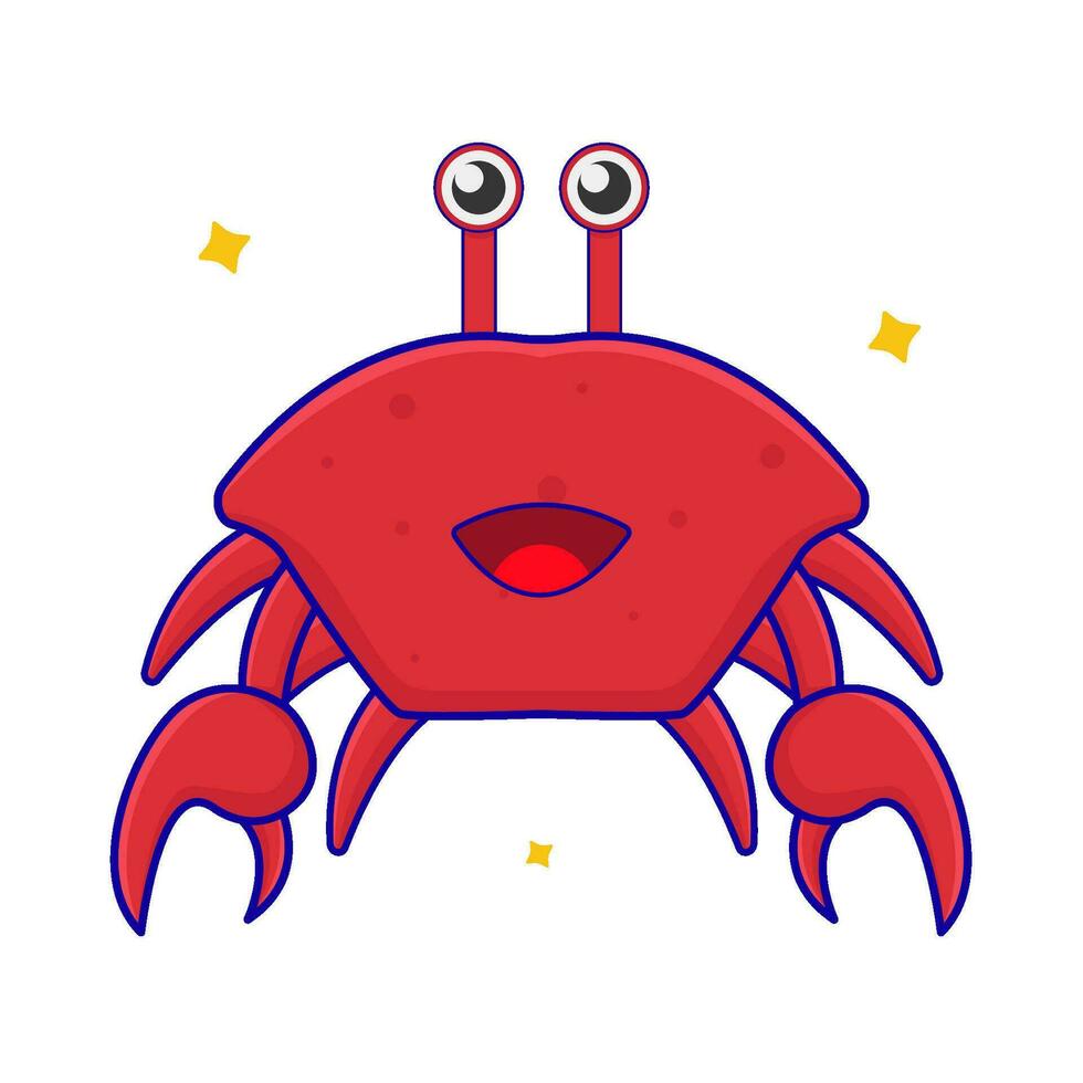 crab animal illustration vector