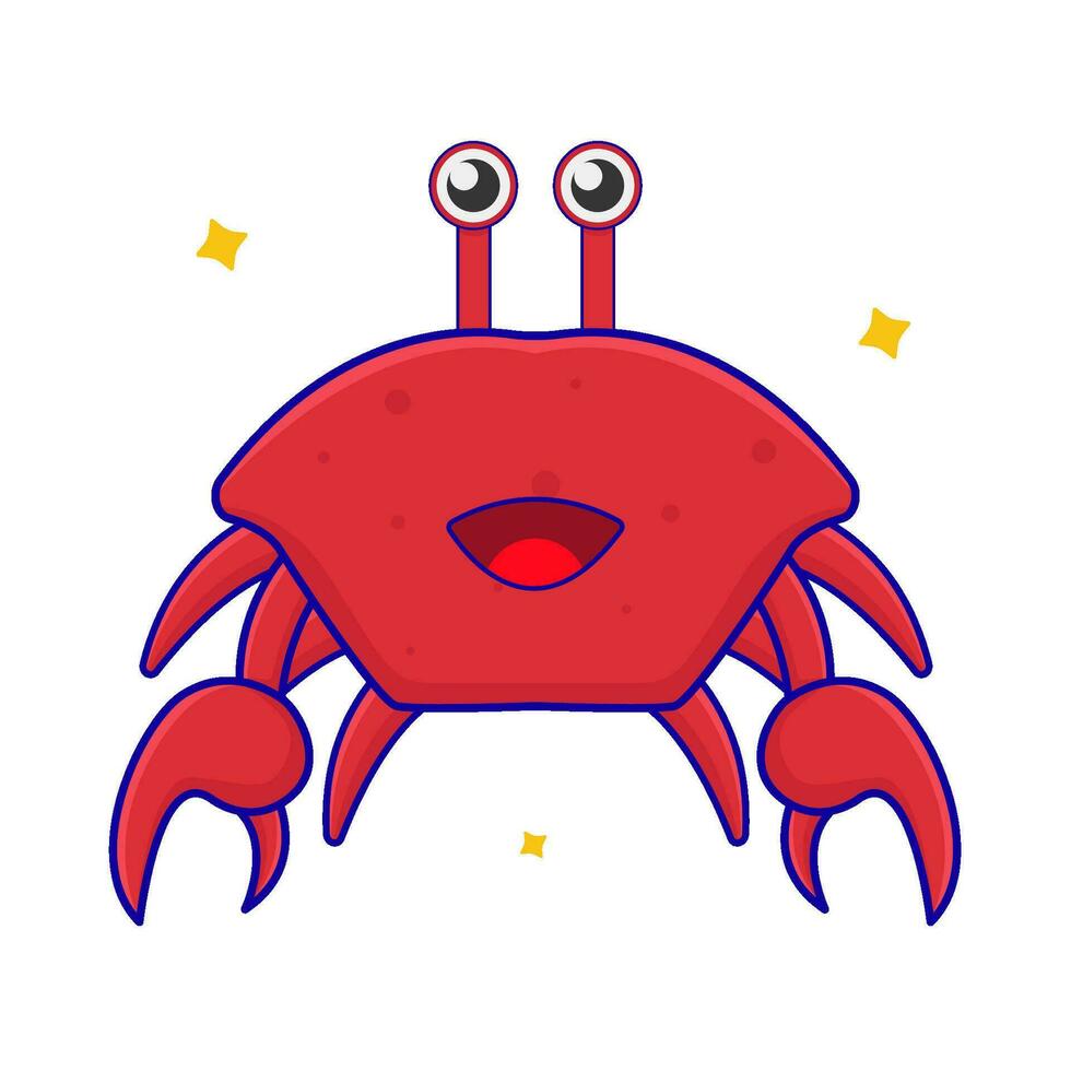 crab animal illustration vector