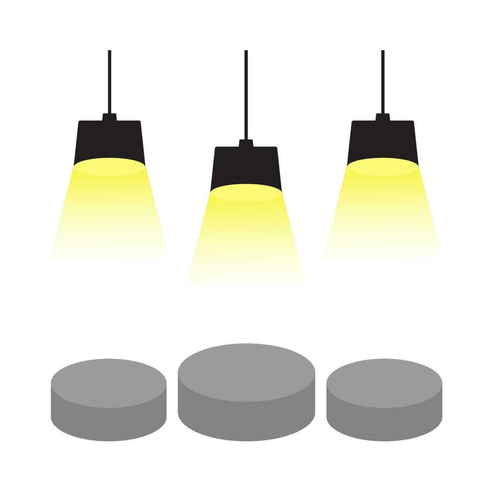 lighting lamp yellow illustration vector