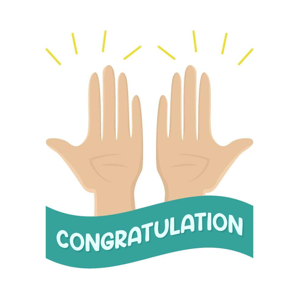 clap congratulation illustration vector