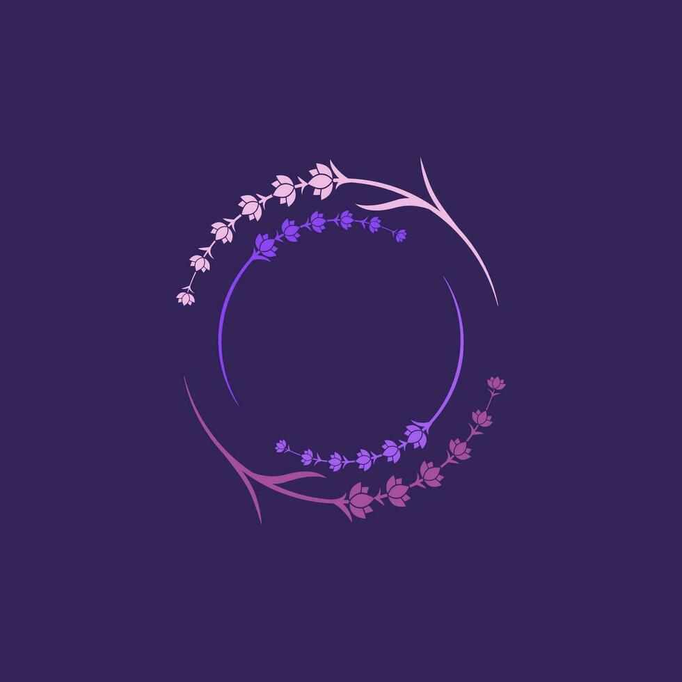 Lavender flower Vector icon illustration