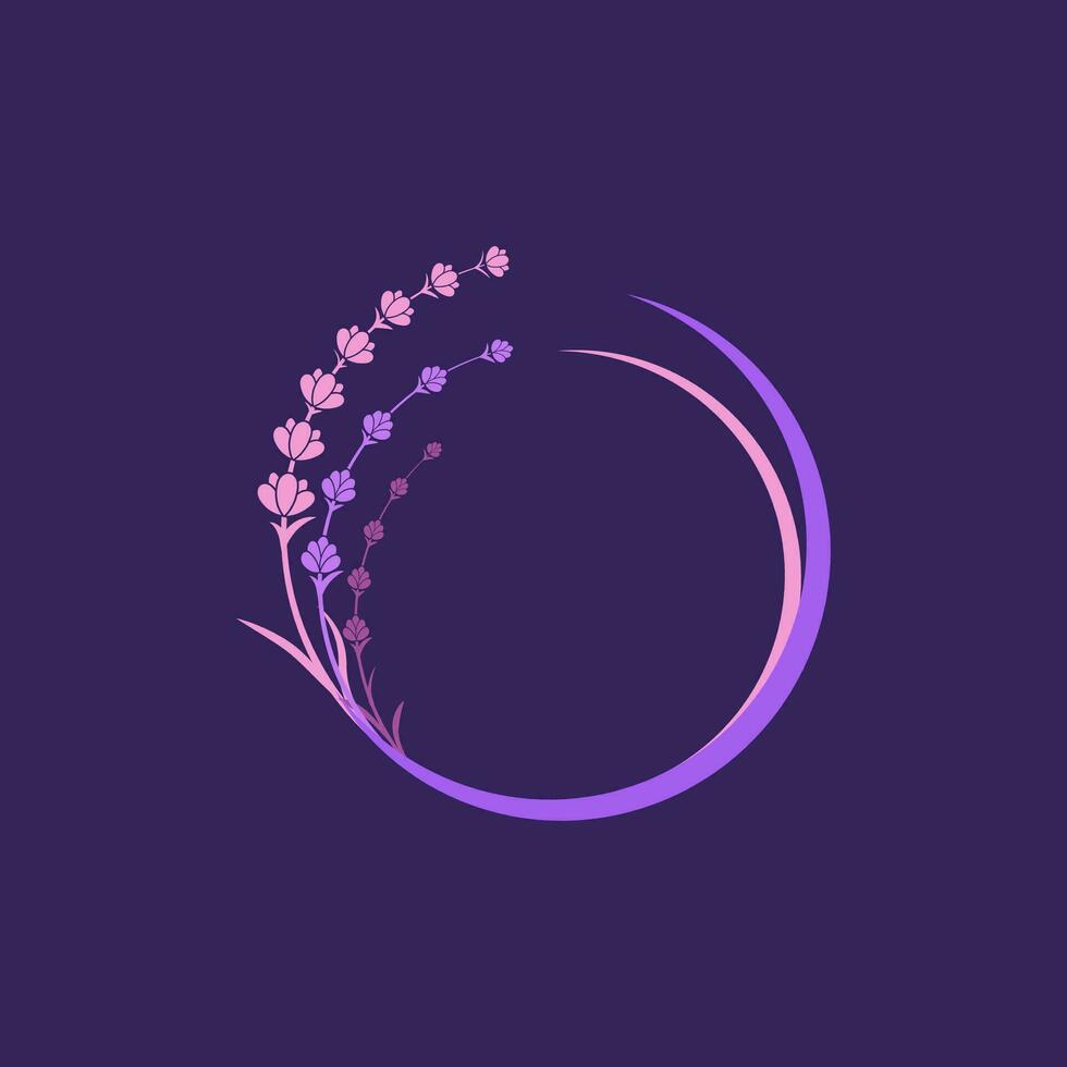 Lavender flower Vector icon illustration