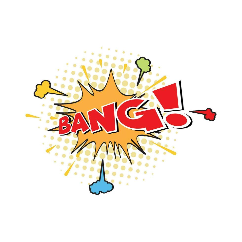 Comic Text, Pop Art style illustration vector