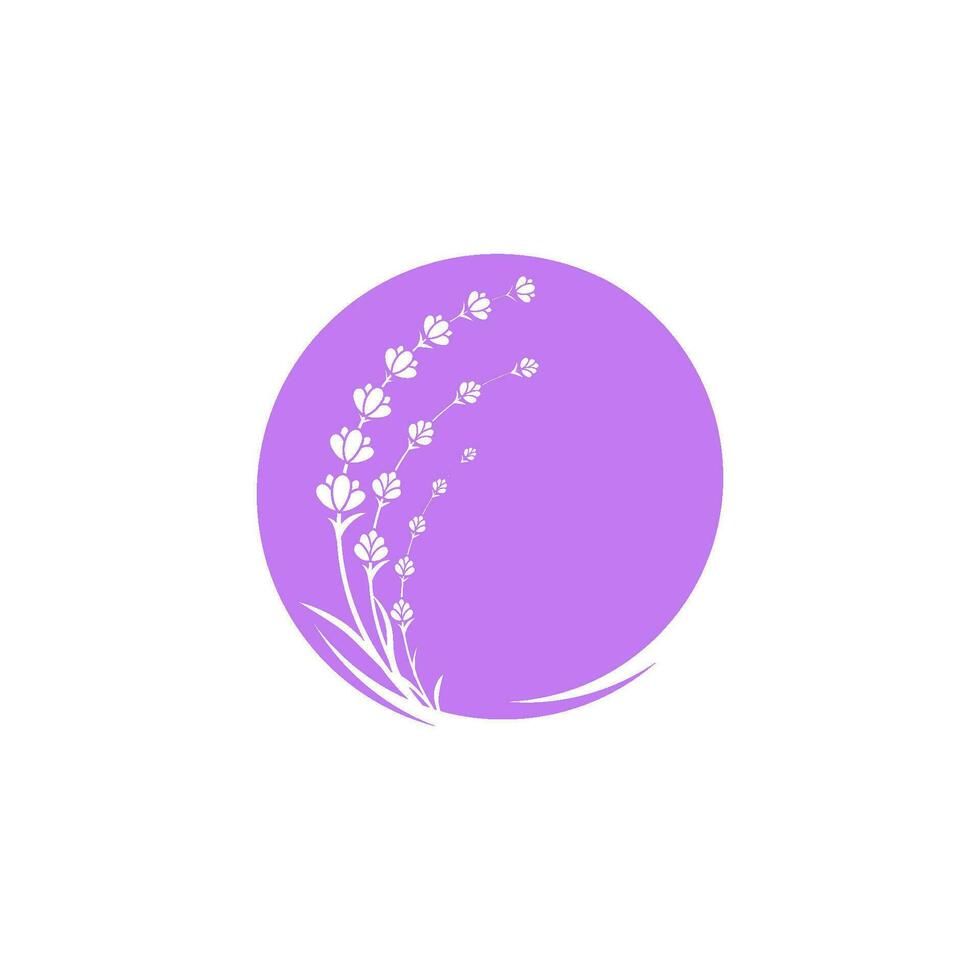 Lavender flower Vector icon illustration