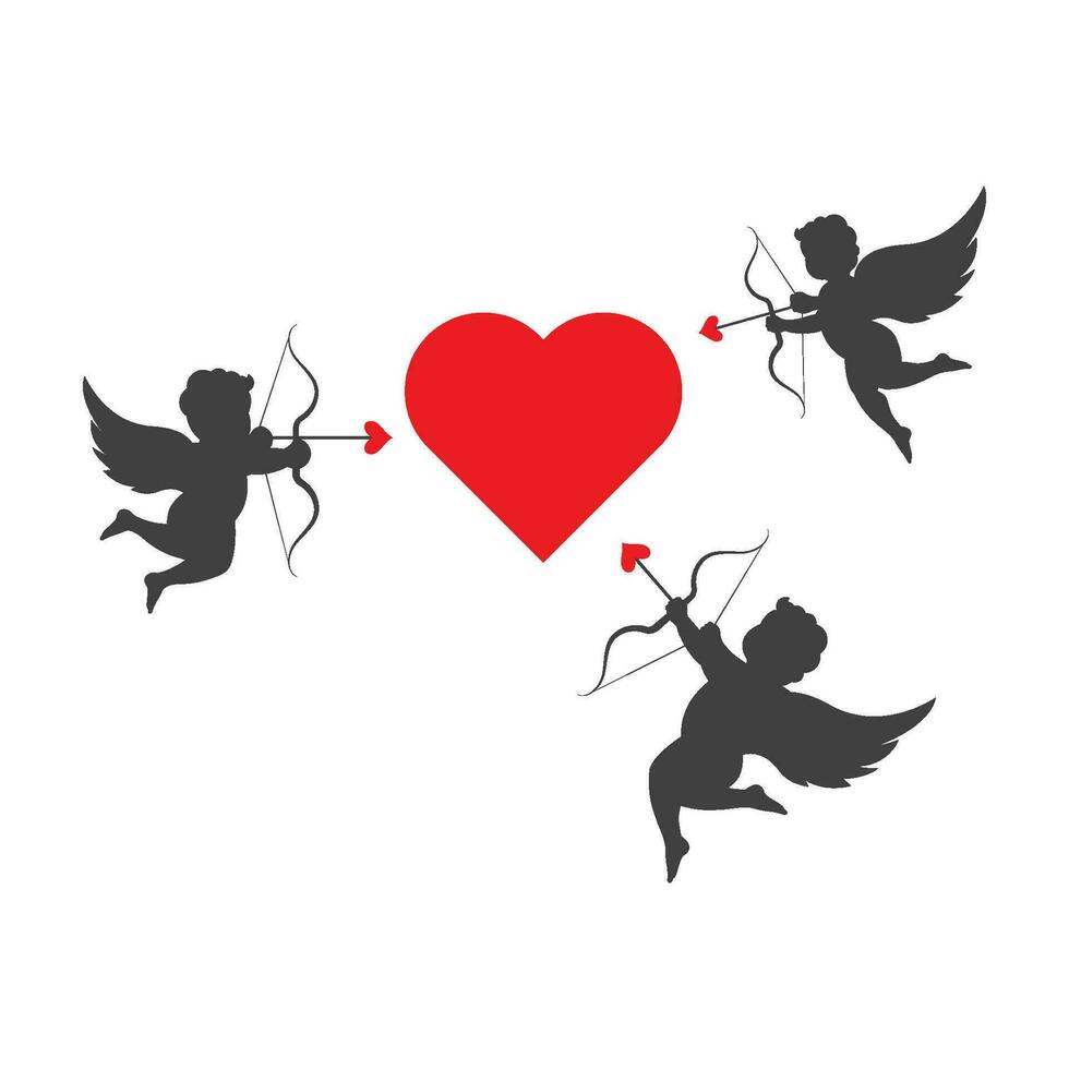 ángel amor vector icono ilustración