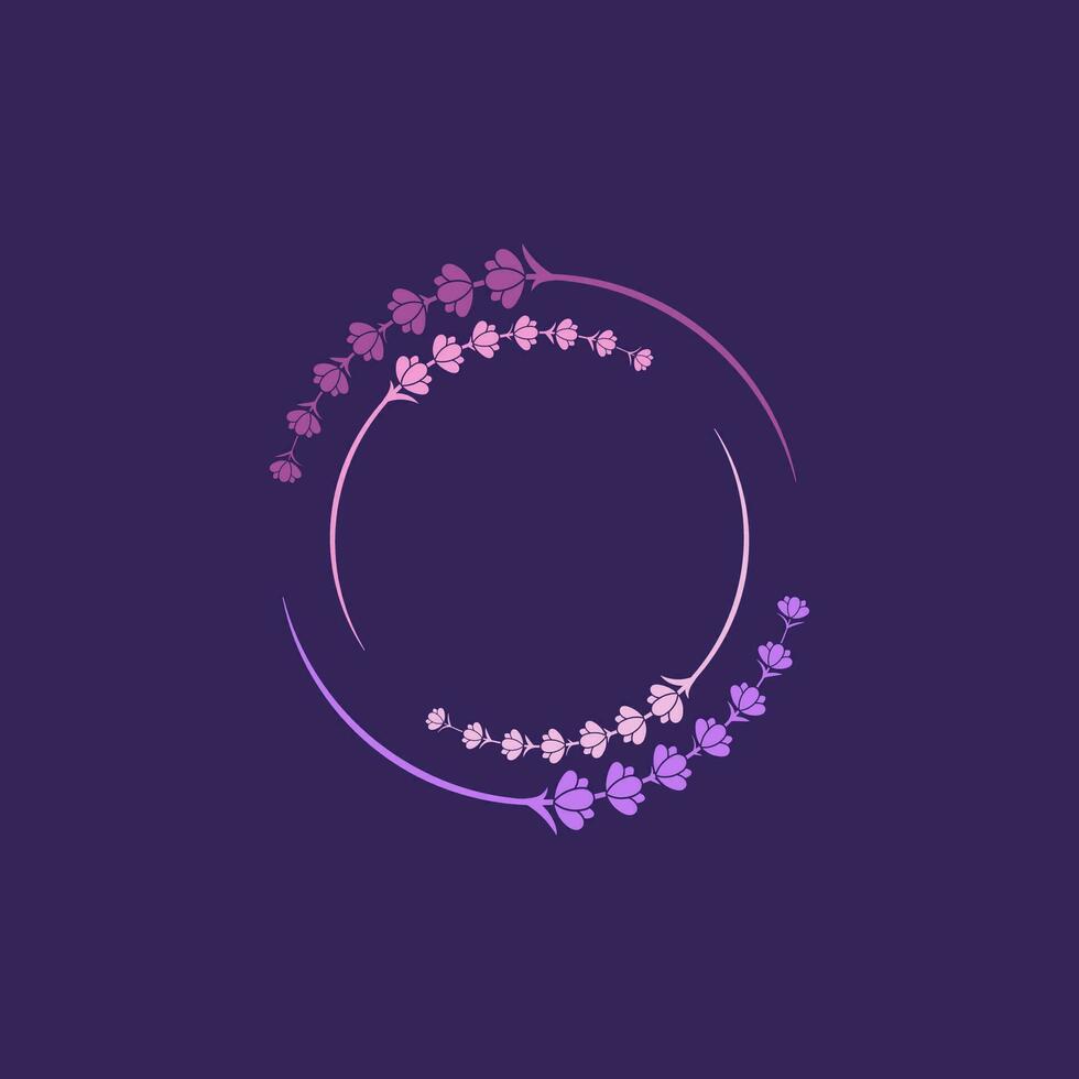 Lavender flower Vector icon illustration