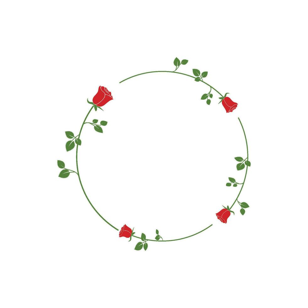Beauty rose flower vector icon