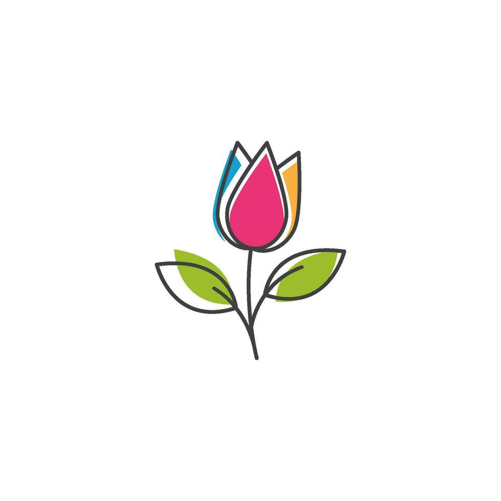 Beauty florist vector icon