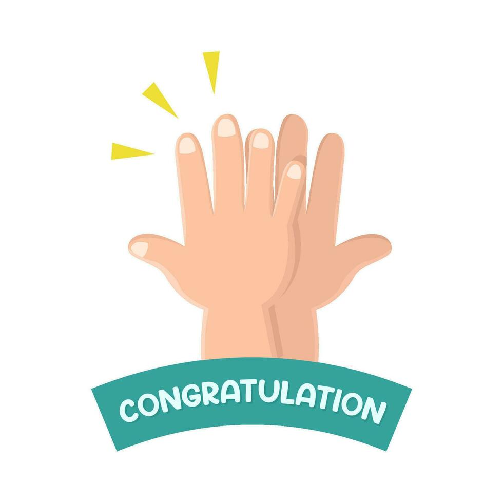 clap congratulation illustration vector
