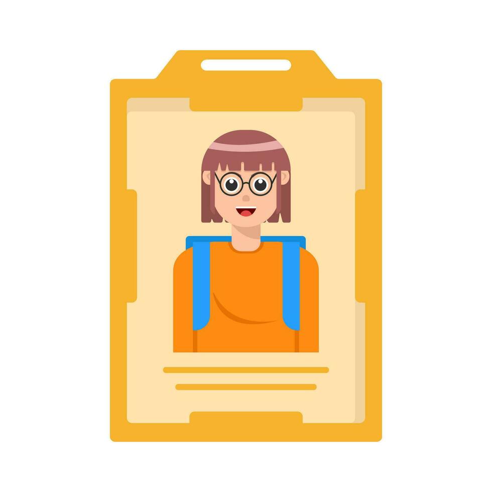 id card illustration vector