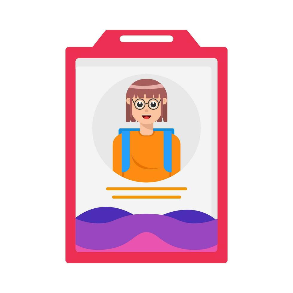 id card illustration vector