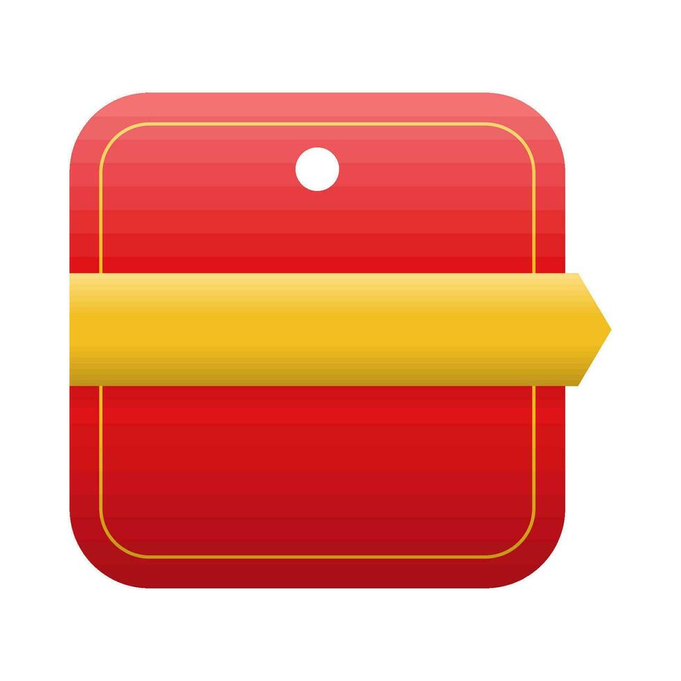 stickerr price red with ribbon yellow illustration vector