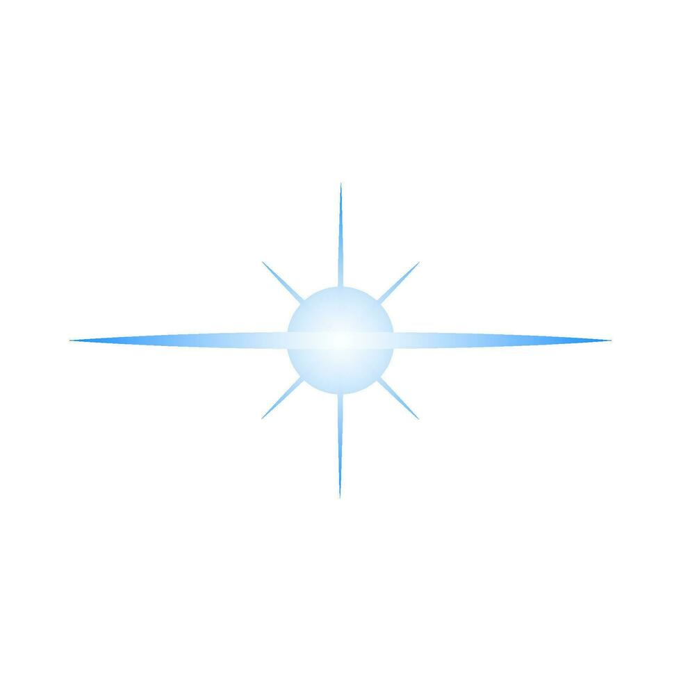 spot light lamp blue illustration vector