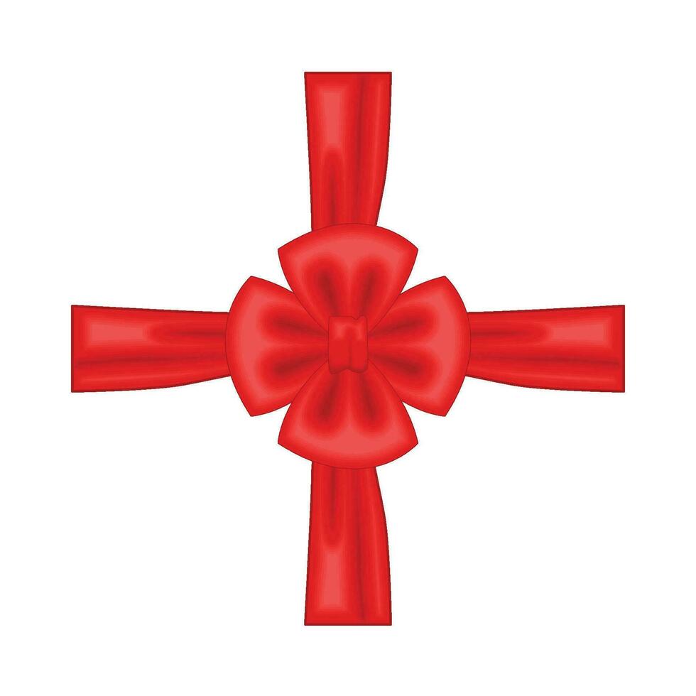 red ribbon illustration vector