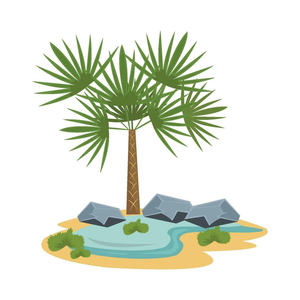 ilustración de palmera vector