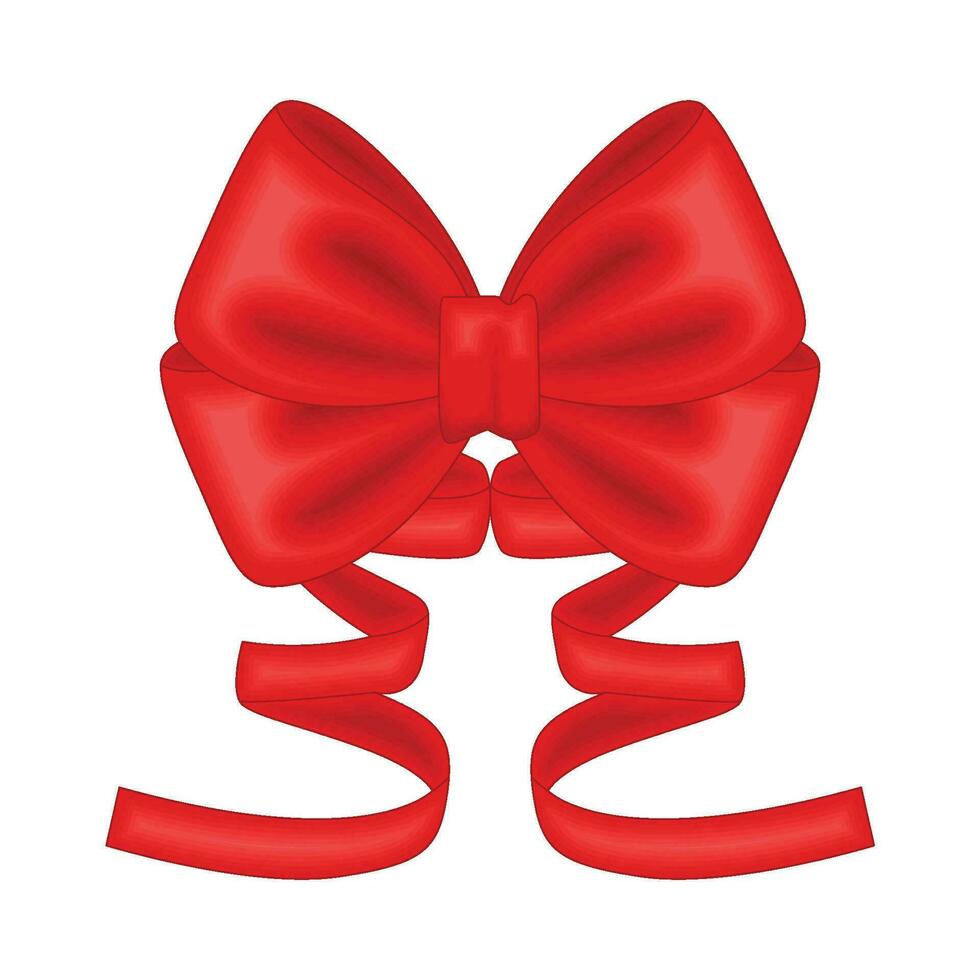 Red Ribbons Bows Vector Set Stock Vector by ©barbaliss 221046408