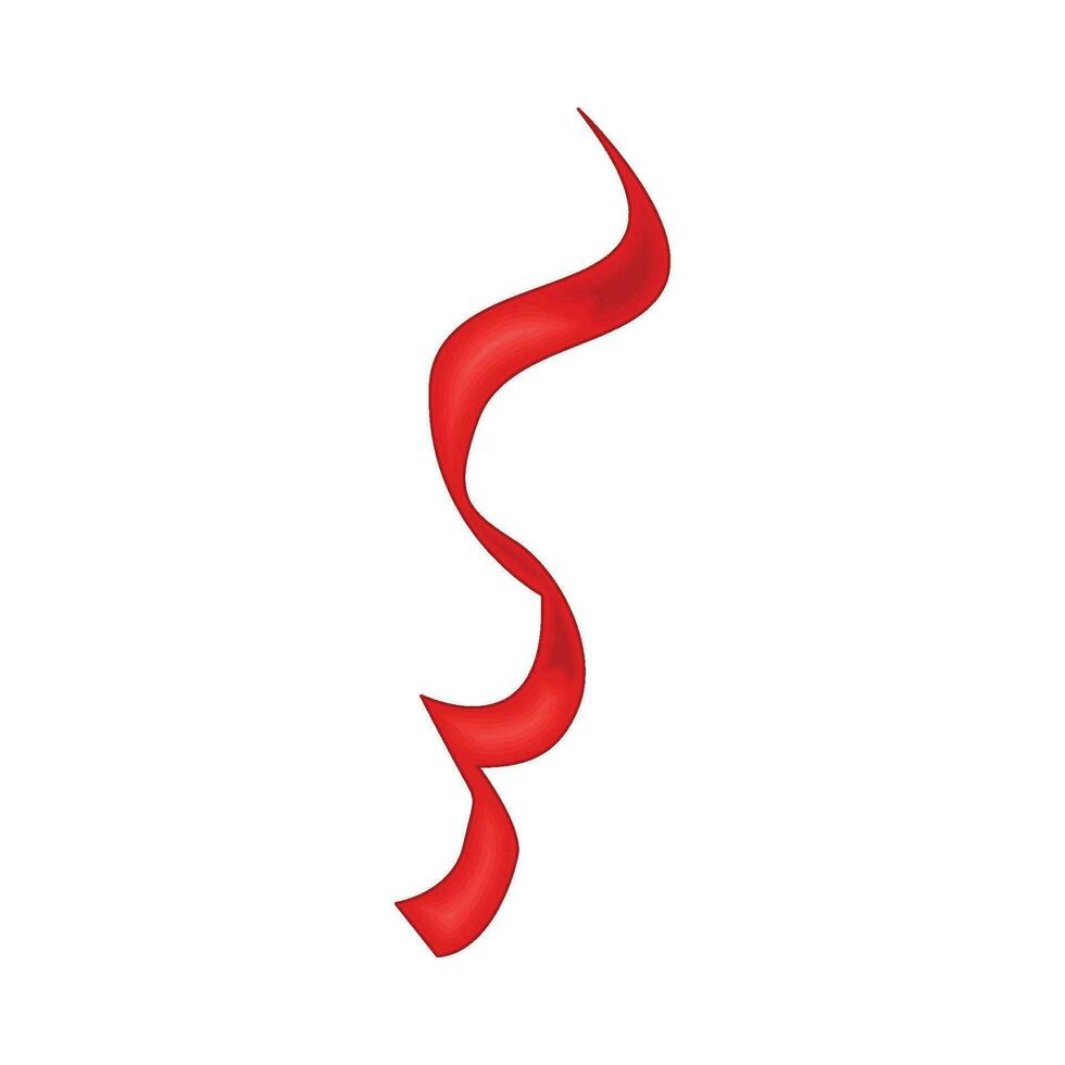 red ribbon illustration vector