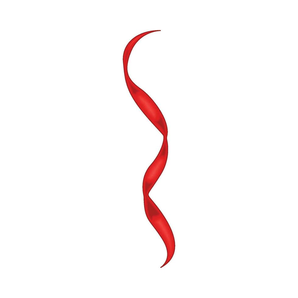 red ribbon illustration vector
