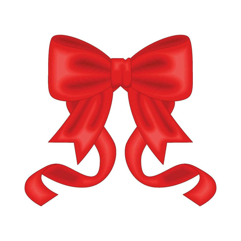 red ribbon illustration vector