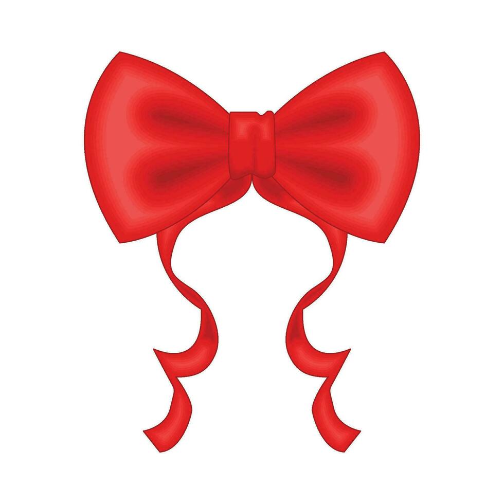 red ribbon illustration vector