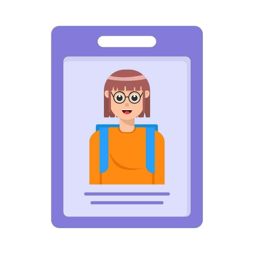 id card illustration vector