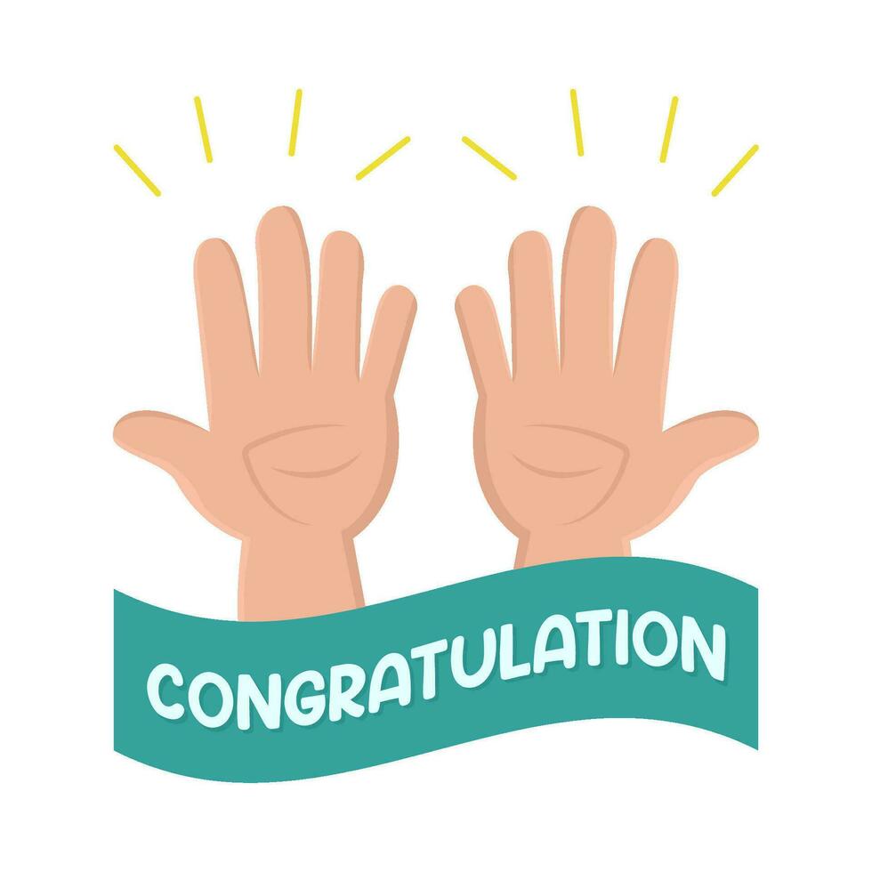 clap congratulation illustration vector