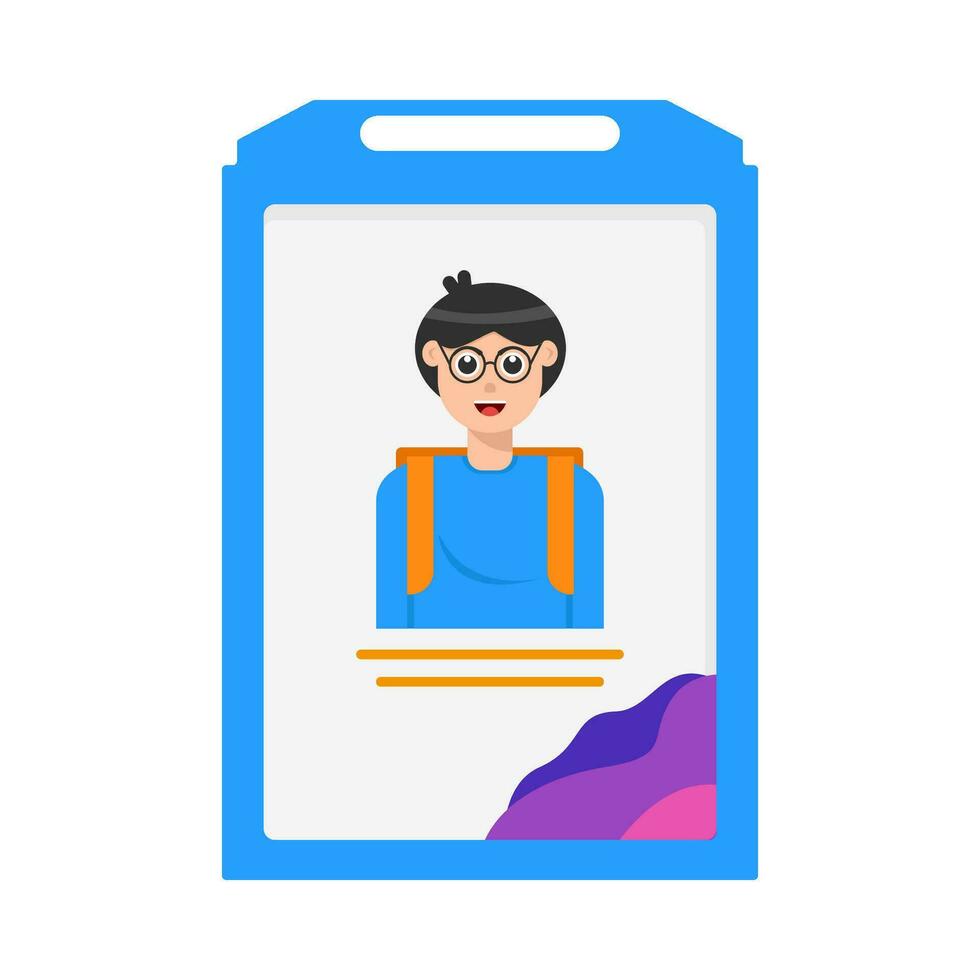 id card illustration vector