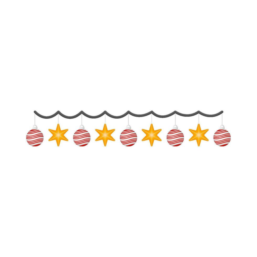 christmas lamp illustration vector