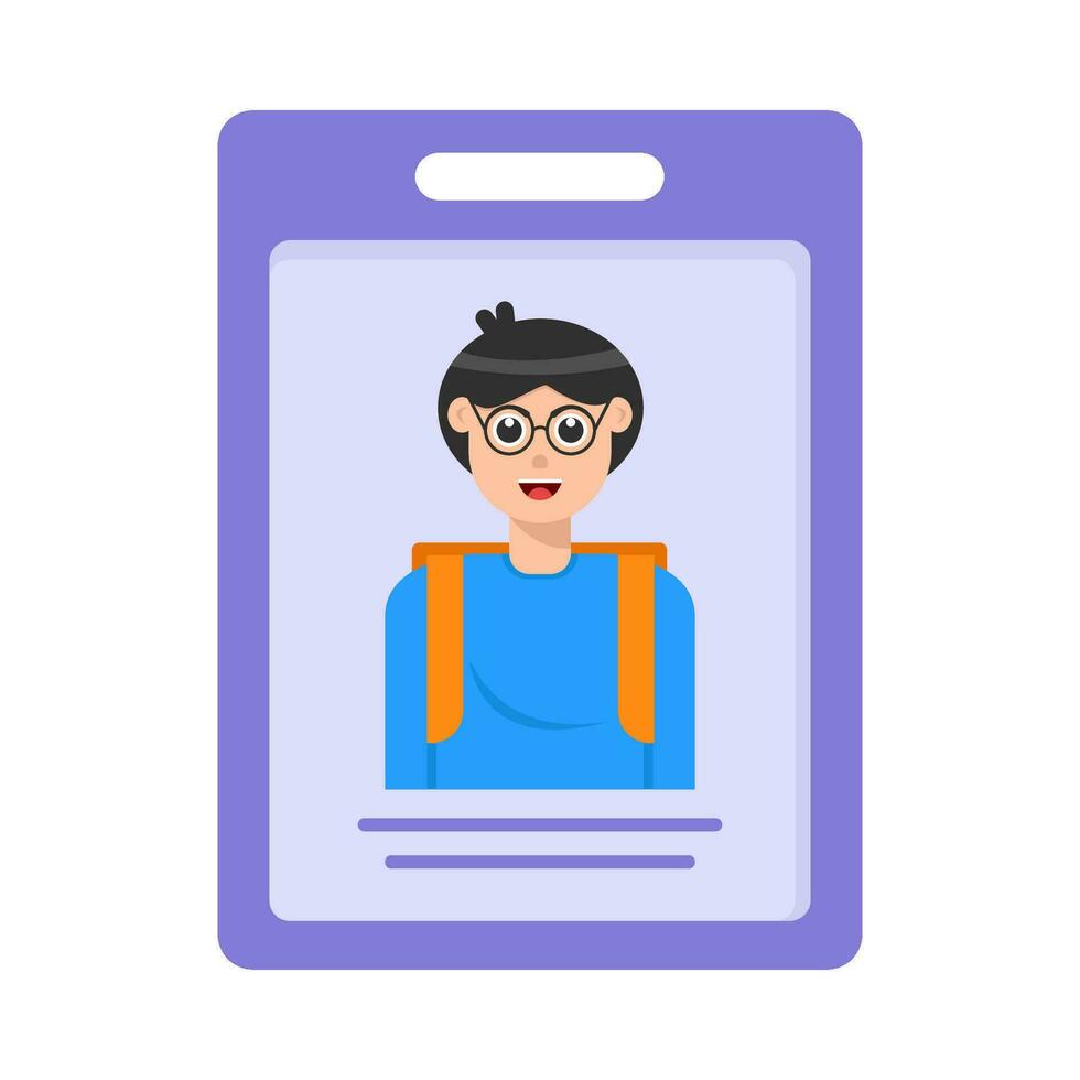 id card illustration vector