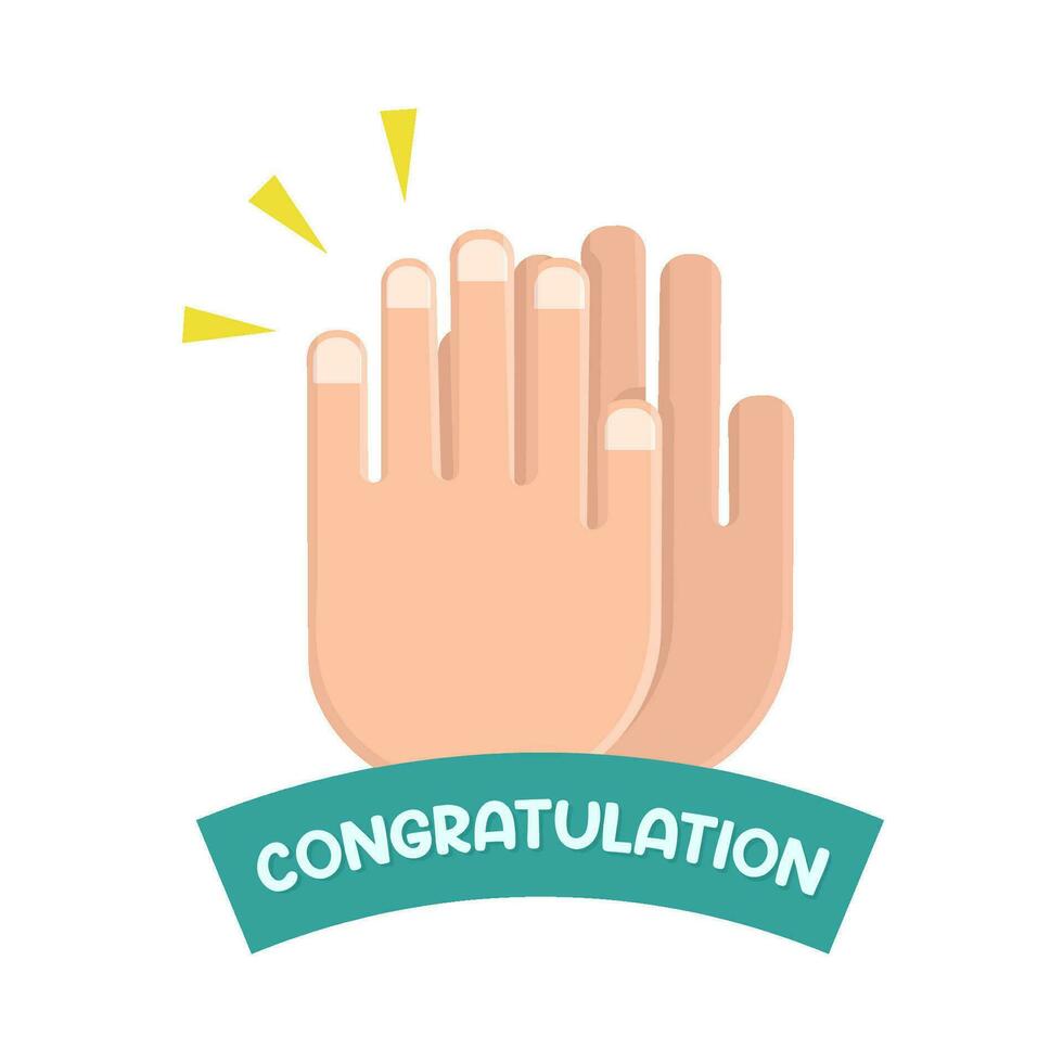 clap congratulation illustration vector