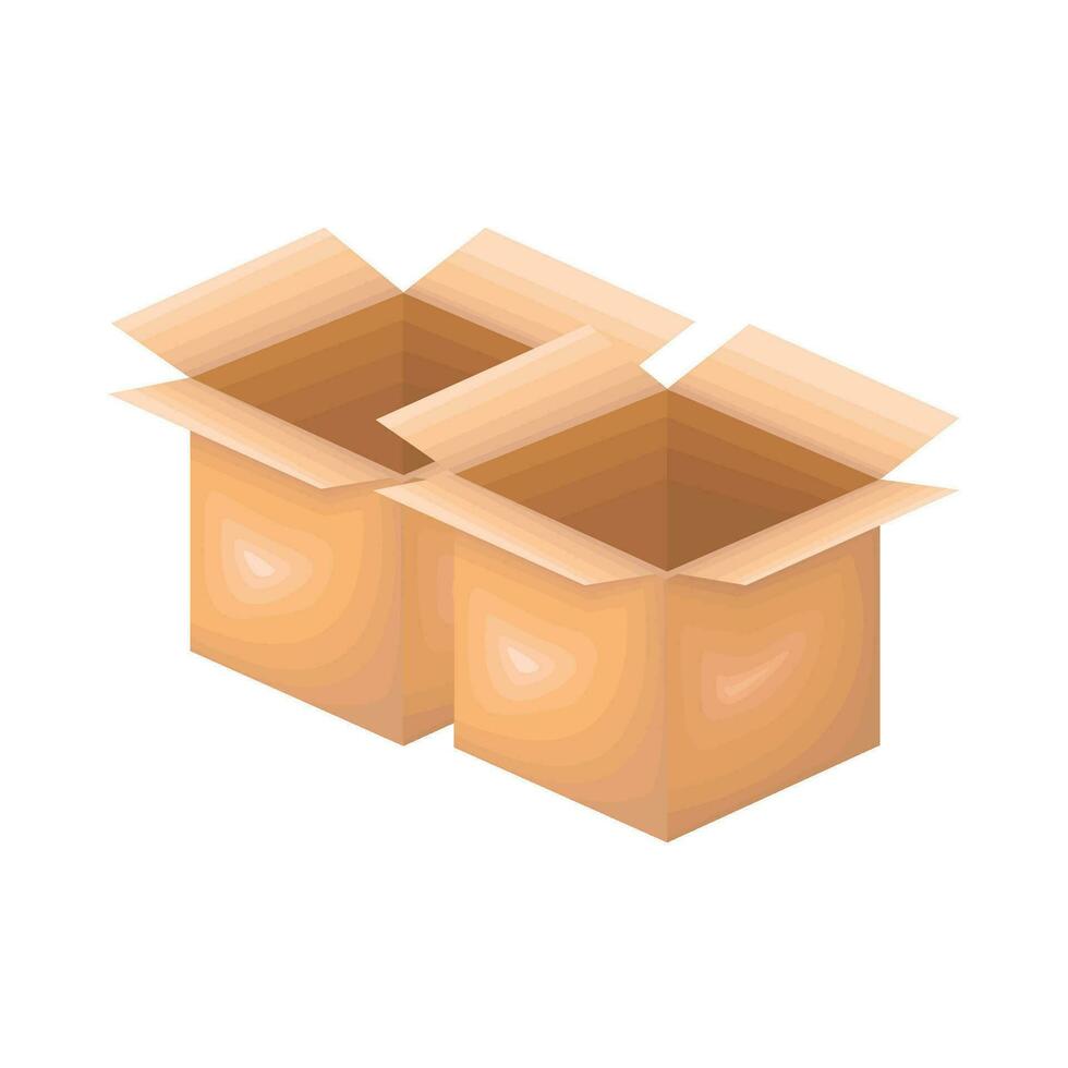 caja carga ilustración vector