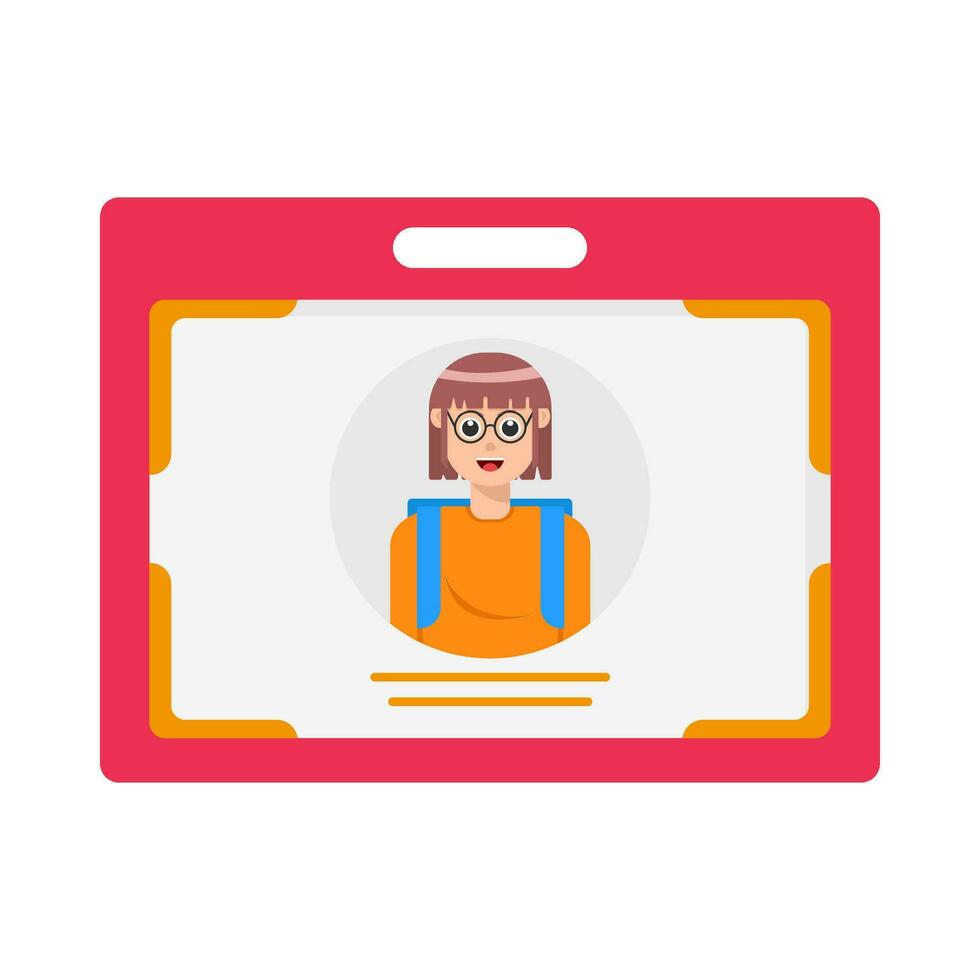 id card illustration vector