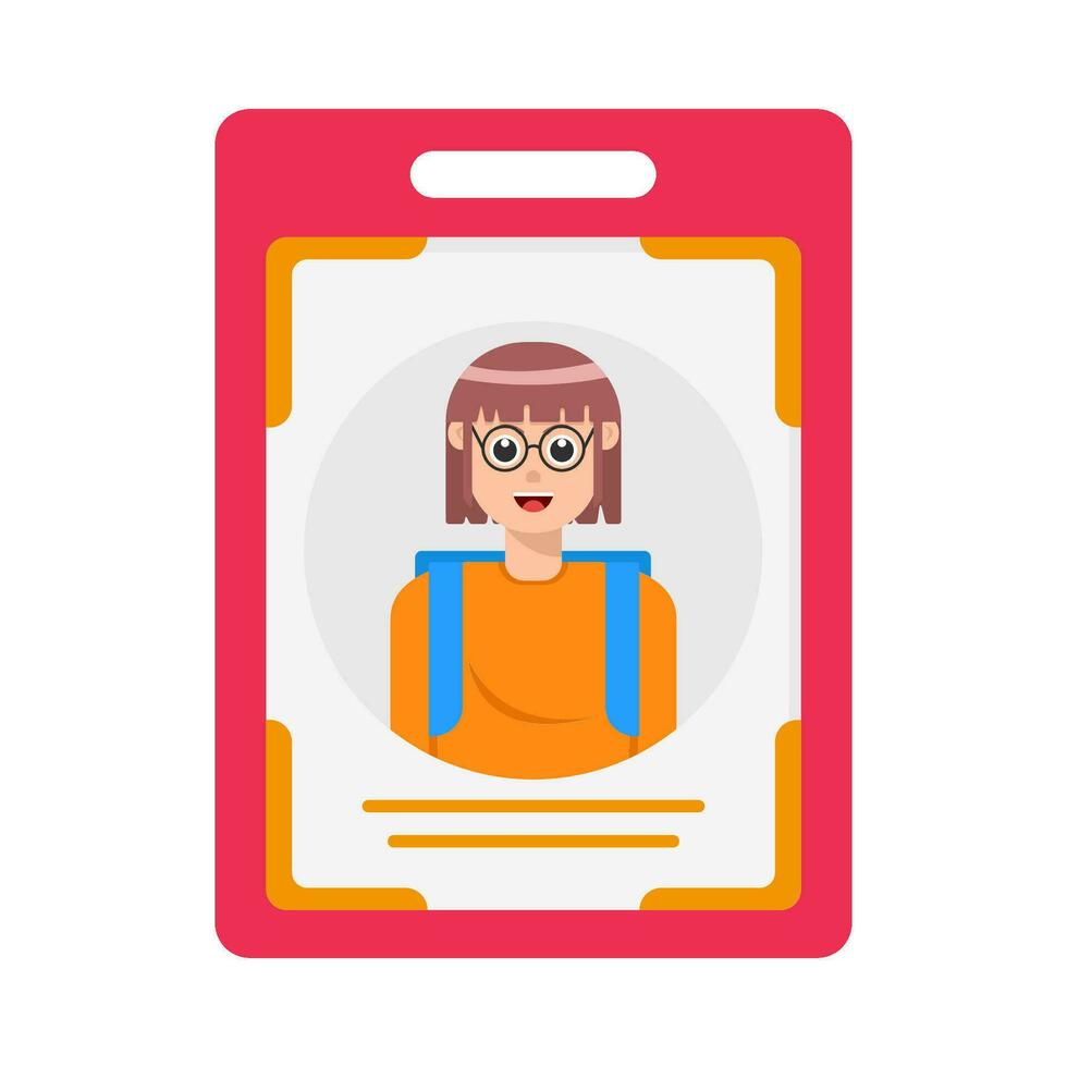 id card illustration vector