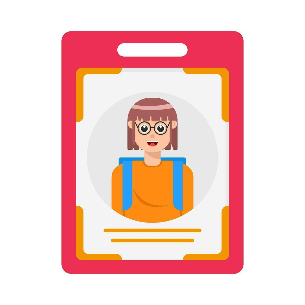 id card illustration vector