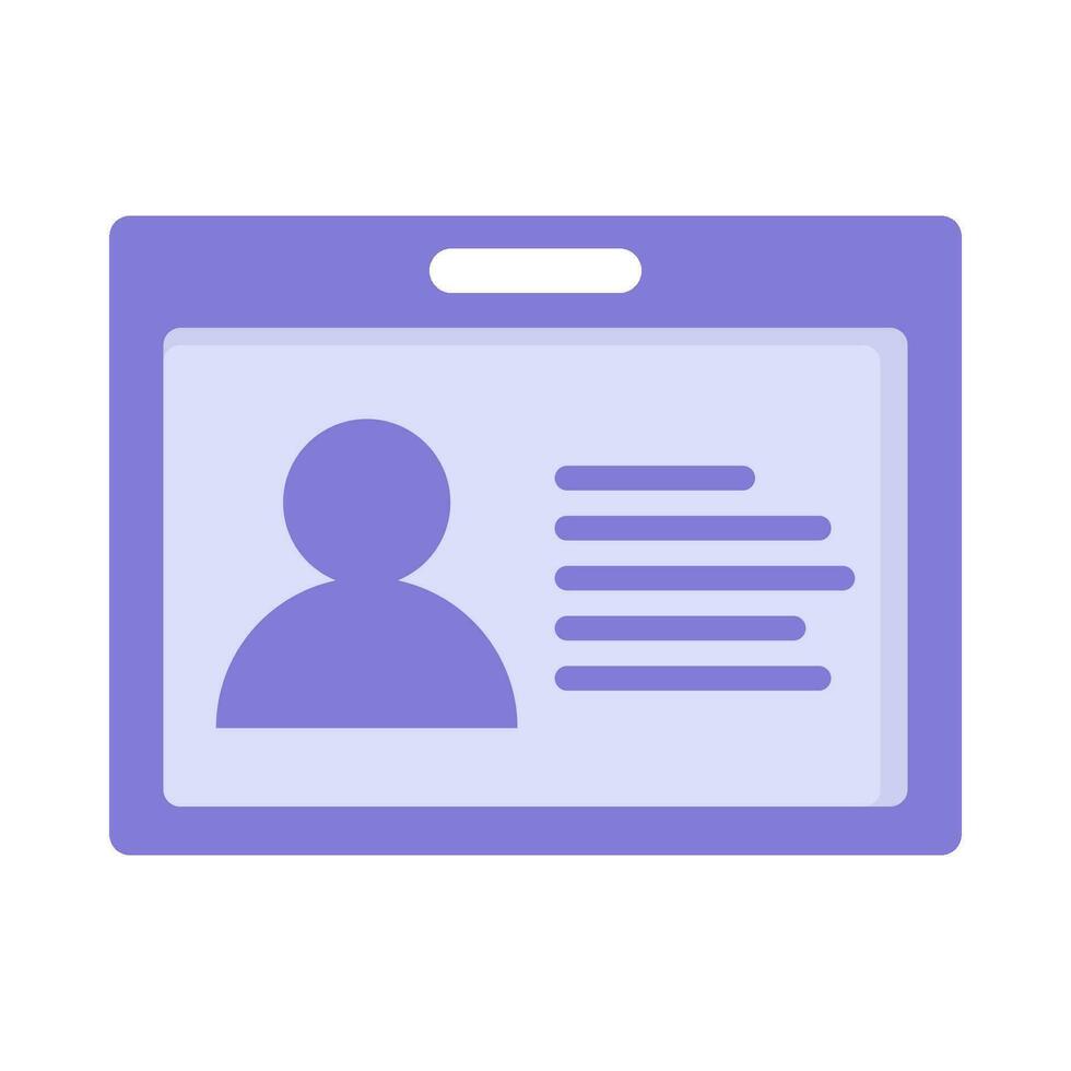 id card illustration vector