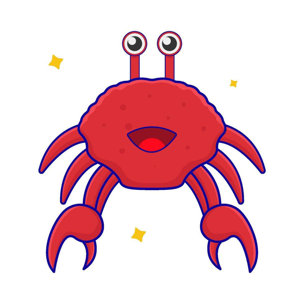 crab animal illustration vector