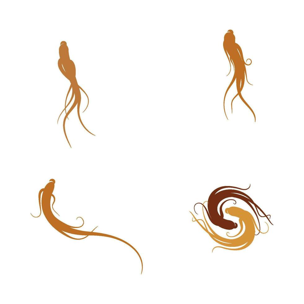Ginseng vector icon illustration