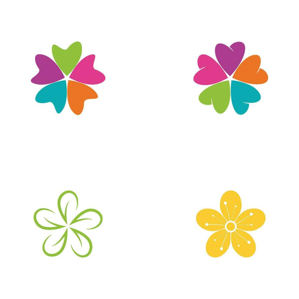 Beauty icon flowers design illustration vector