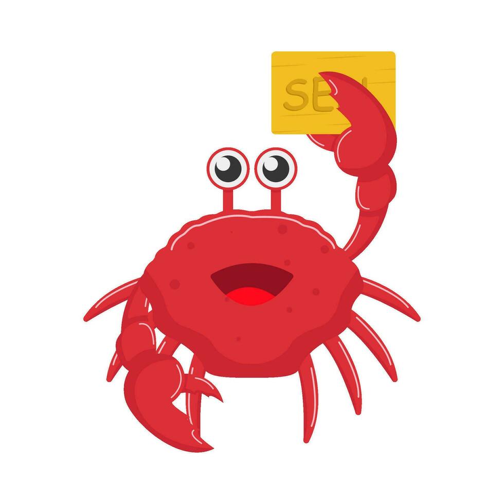 crab animal illustration vector