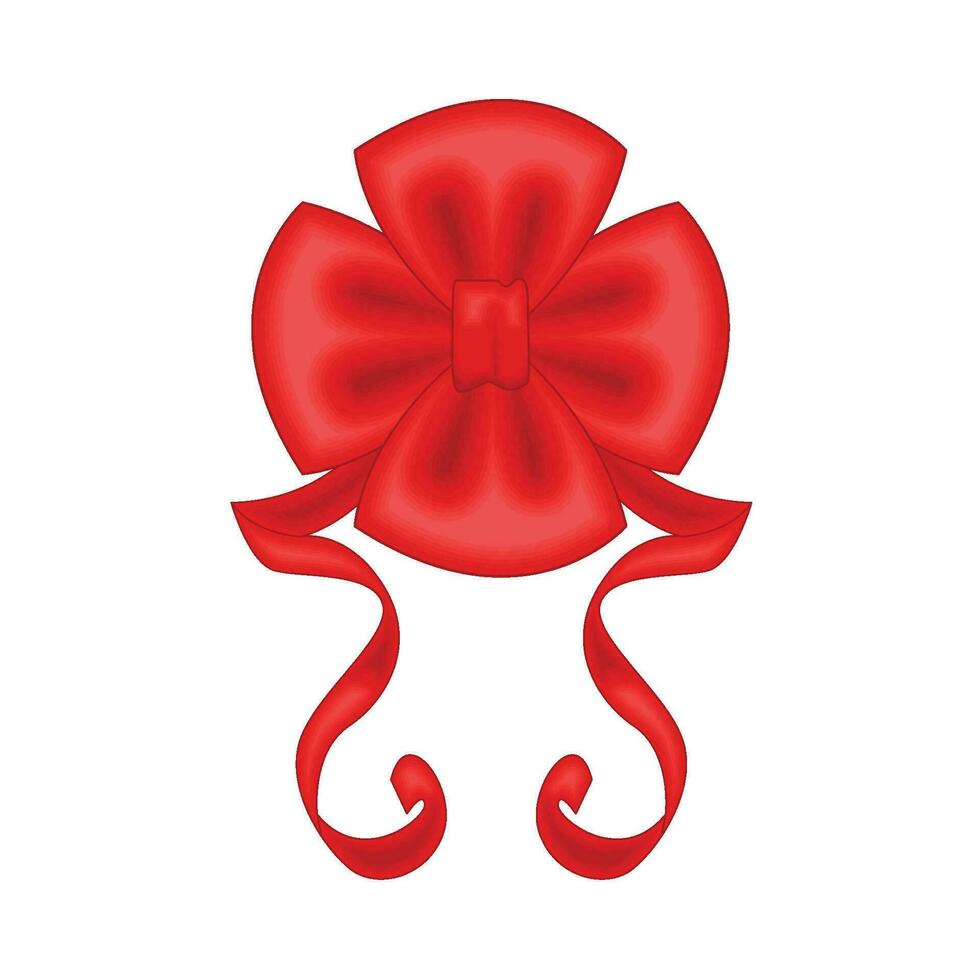 red ribbon illustration vector