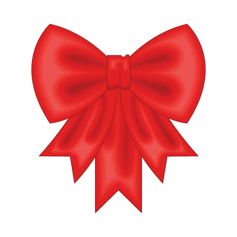 red ribbon illustration vector