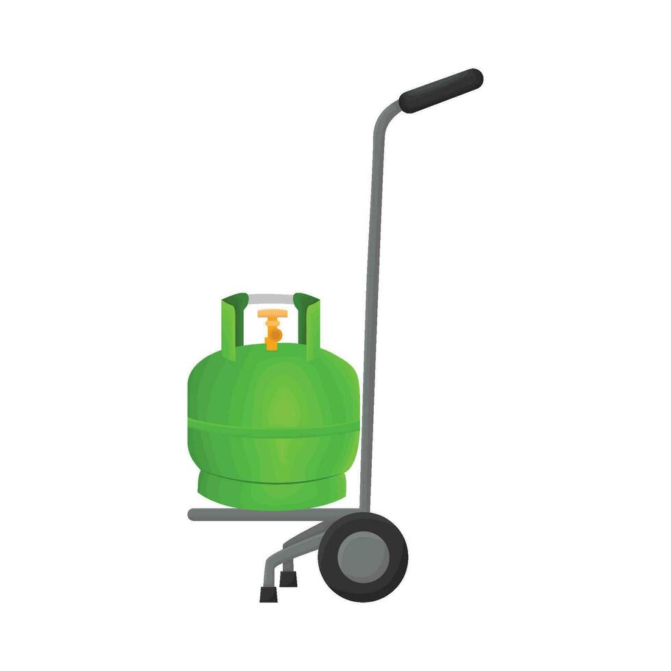 gas LPG in wheel illustration vector